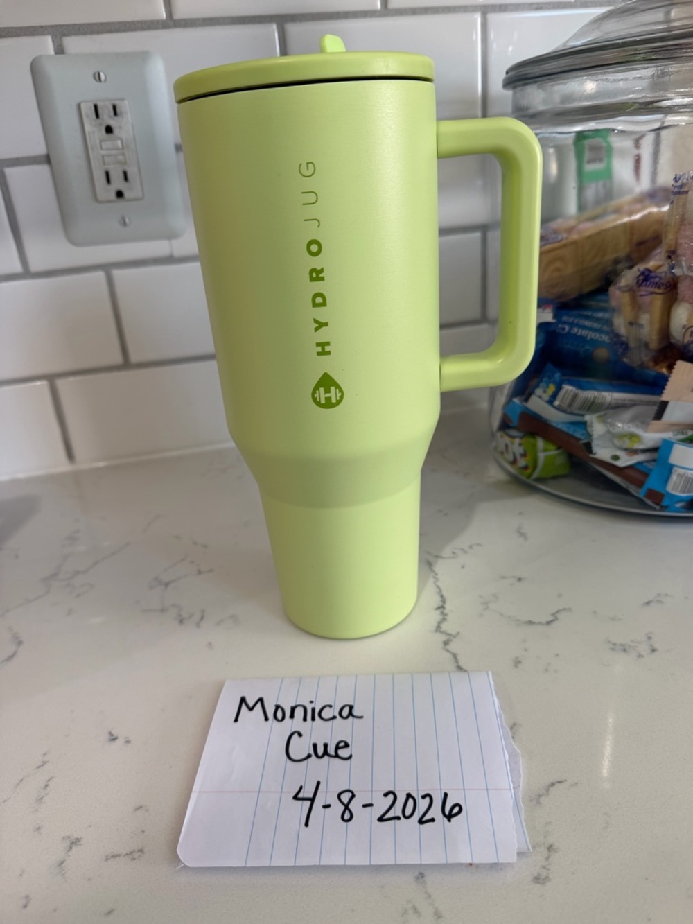 HydroJug Travel Tumbler in Honey dew